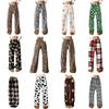 2025 Leopard Print Wide-Leg Casual Long Pants for Women - European & American Trend