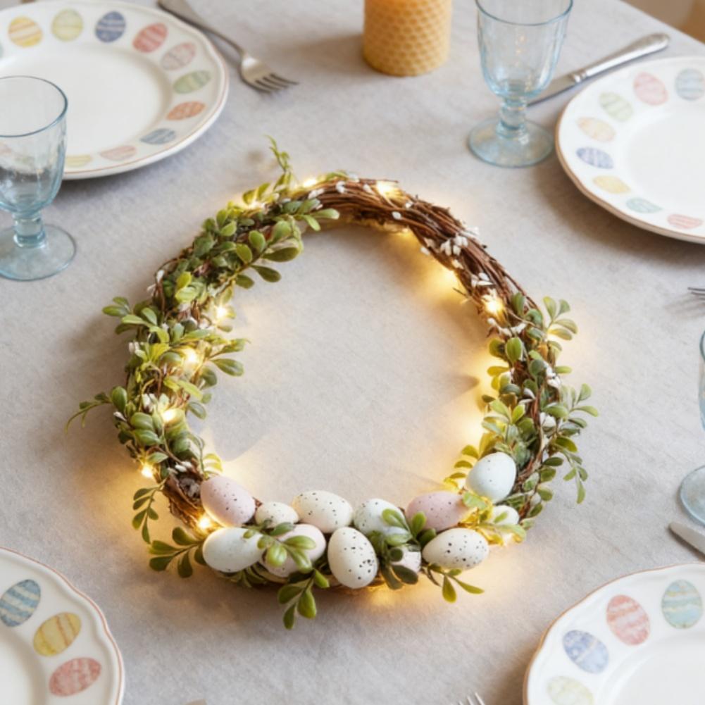Floral Garland Easter Wreath Door Hanging Door And Wall Friendly Party Centerpiece Option Easter Themed Design