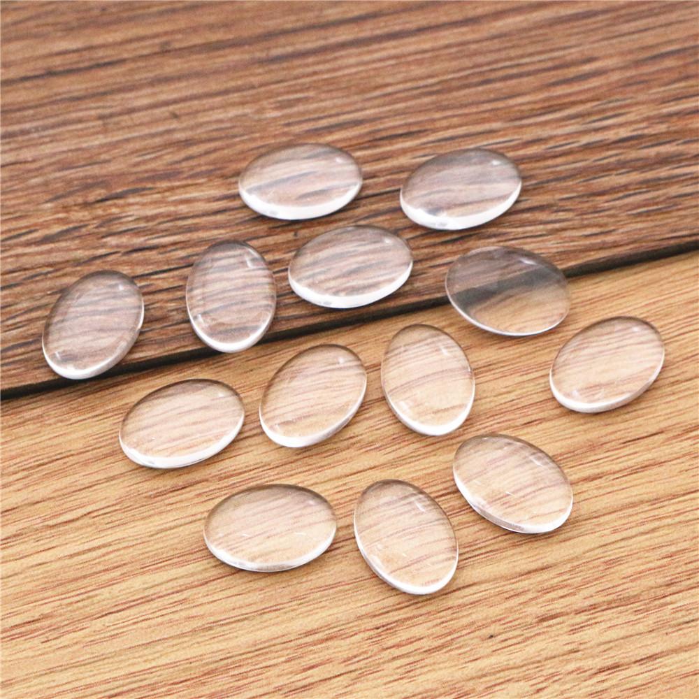 Drop Oval Clear Transparent Glass Cabochons for DIY Jewelry Making 10x14mm 13x18mm 18x25mm 20x30mm 25x35mm 30x40mm