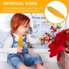 3Pcs Artificial Corn Plastic Models Simulation Corn Decoration for Home Shop Party Tabletop Display Photo Props