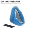 2Pcs Motorcycle Helmet Cat Ears, Cute Accessories for Snowboarding, Skiing and Biking Blue