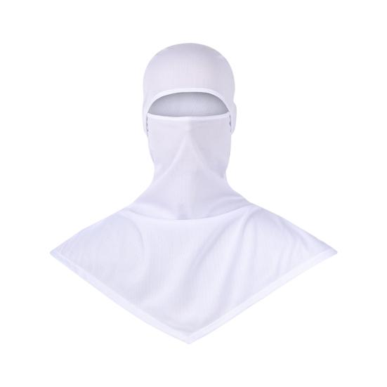 

Шарф-манишка для защиты шеи Высокая эластичность Защита от солнца Мужской Женский Сетчатая маска для лица Головной убор для улицы белый