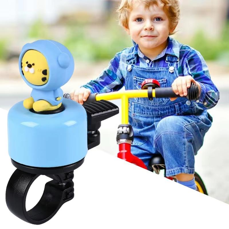 Bike Bell for Kids Cartoon Animal Bikes Ring Scooter Bell Super Loud Horn Bicycle Accessories Waterproof Doll Bell