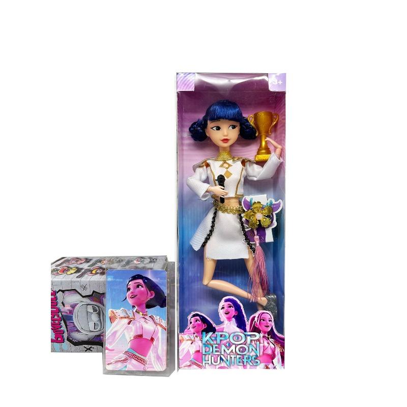 Kpop Demon Hunters Action Figure Toy Rumi Mira Zoi Character Vinyl Mask Figurine Birthday Gift Fan Club Gifts