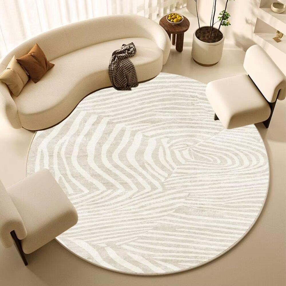 Round Carpet Bedroom Computer Chair Floor Mat Living Room Sofa Floor Mat Home Study Rocking Chair Foot Mat