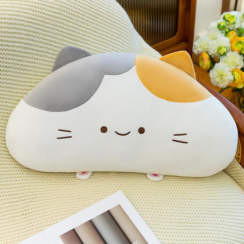 Threecolor Cat Plush Pillow With Soft Pp Cotton Filling For Girls And Boys