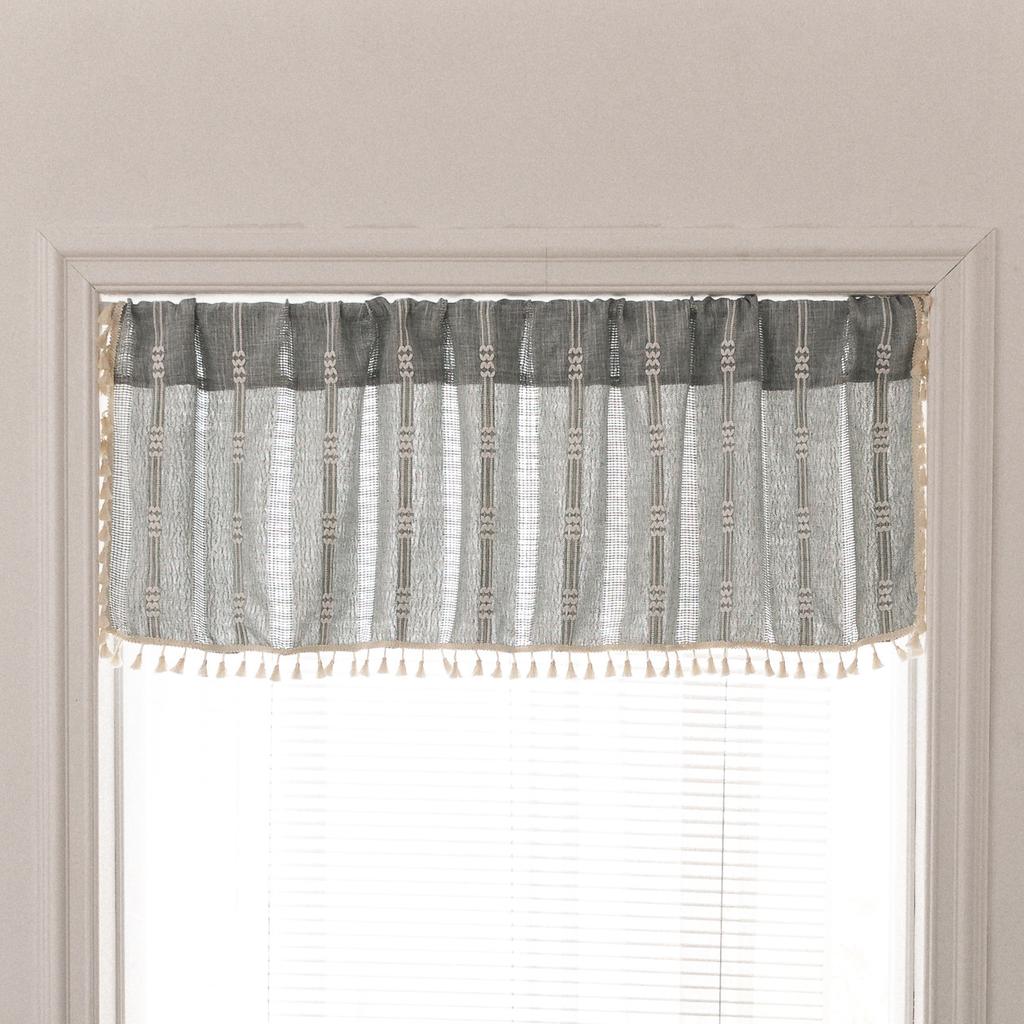 Hot Sale European Simple Kitchen Coffee Curtain Finished Piercing Rod Small Curtain Short Curtain Half Curtain