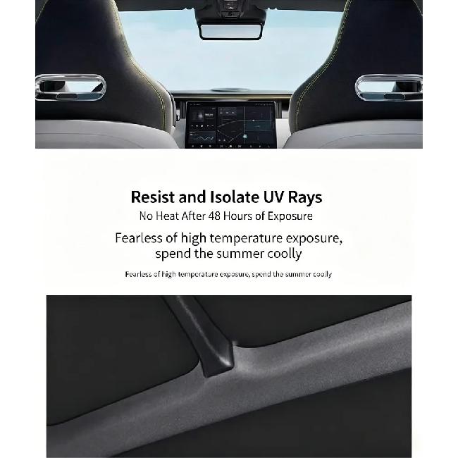 Car Sunroof Insulation Roof Visor For Volkswagen VW Tiguan 5N 2010~2017 16 Anti-UV Electrostatic Adsorption Sky Curtain Sunshade