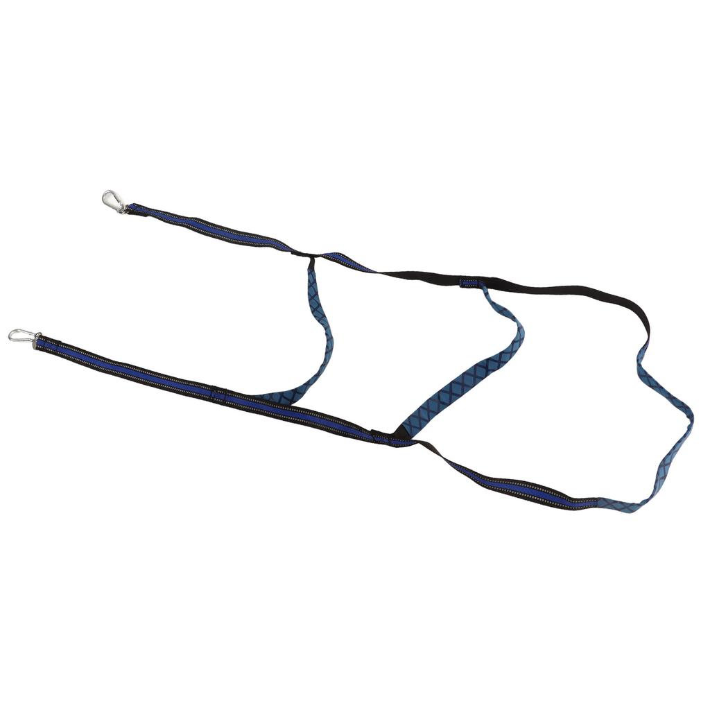 Marine Boat Rope Ladder Boarding Steps with Hooks Nylon Blue Portable Foldable for Yachts Kayaks