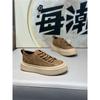Spring new low-top leather surface light and comfortable casual soft-soled lace-up shoes jw