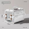 Mobile Pet Carrier Plastic Wire Door Top or Front Loading Pets Up To 20LBS Fully Breathable Perfect for Traveling/Hiking/Camping