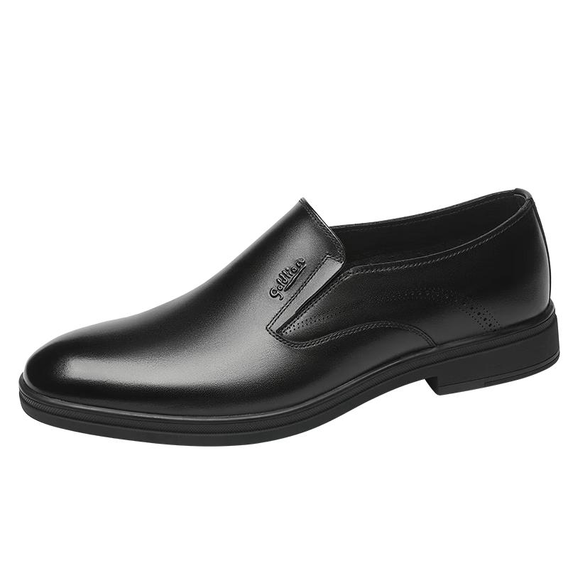 Goldlion Men s Lightweight Slip-On Business Leather Shoes 40