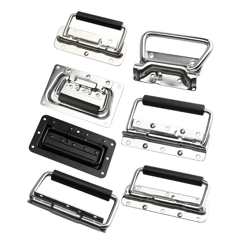 Stainless Steel Thickened Spring Handle Wooden Cabinet Box Door Handle Replacement Heavy Duty Metal Pull Handle
