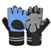 Fitness Band Wrist Gloves Running Mountaineering Anti-Wear Half Finger Gloves Training Outdoor Cycling Sports Fitness Gloves