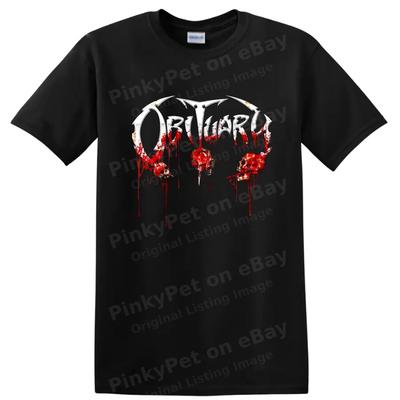 Obituary Metal Band Bloed Schedel Horror T-shirt Extreem Death Metal T-shirt