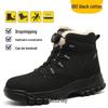Men’s Four-Season Steel Toe Safety Boots: Anti-Smash, Anti-Puncture, Wear-Resistant, Comfortable High-Top Work Shoes