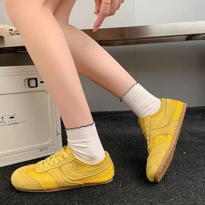 Breathable Mesh Leather Women's Shoes Summer Versatile Casual Sports Shoes