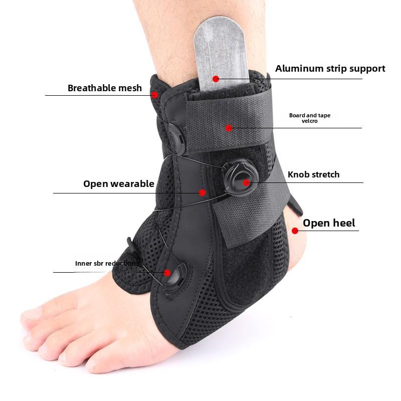 Adjustable Ankle Brace For Sprained Ankle Support Brace With Side Stabilizers For Men & Women Ankle Splint Stabilizer