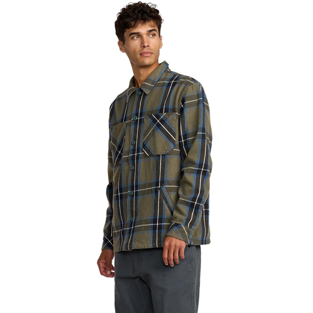 Rvca Flight Risk Shirt Jacket (Vf31Jk024Dgn)
