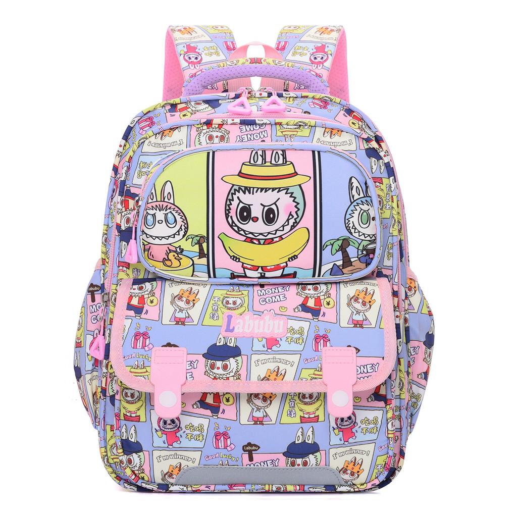 Cute Cartoon Labrador Backpack For Kids Durable Nylon School Bag For Boys And Girls светло-синий