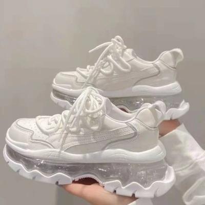 Fashion Women's Walking Platform Shoes Stylish Air Cushion Thickening Womens Sneakers Lightweight Slip On Zapatos Para Mujeres