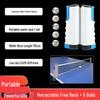 Portable Retractable Table Tennis Net with Indoor/Outdoor Stand and Net Cloth