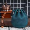 Vintage Genuine Leather Small Coin Purse - Mini Handheld Wallet in First Layer Cowhide