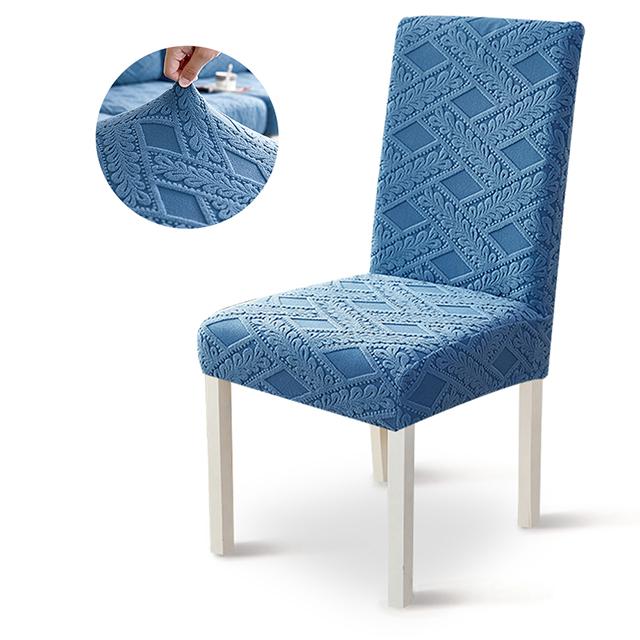 1/2/4/6 PCS New Jacquard Chair Cover Dining Room Stretch Spandex Chair Seat Cover Protector Case For Kitchen Wedding Banquet