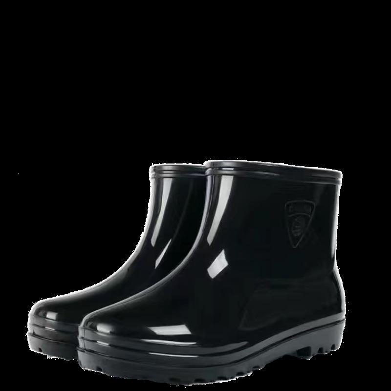 Thickened industrial and mining rain shoes men s wear-resistant warm fishing waterproof non-slip velvet non-slip rain boots 39