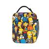 Funny S-Simpsons Family Cartoon Characters Lunch Bag For Child  Print Lunch Box Leisure Office Cooler Bag Zipper Tote Food Bags