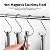 Stainless Steel S Hooks Heavy Duty Multi-Purpose S Shaped Hooks for Kitchen Utensils, Closet Clothes Bathroom Towels Workshop Tools, 3 Sizes Available