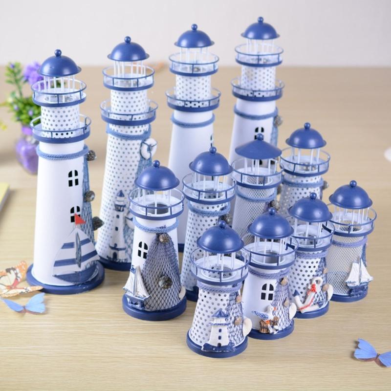Lighthouse with Color Changing LED Light Battery Powered Lighthouse Lamp Outdoor Decorative for Garden Patio Kids Gift 55KF