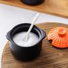 Japanese Style Ceramic Seasoning Jar Dust-proof Condiment Container Spices Storage Box  Salt
