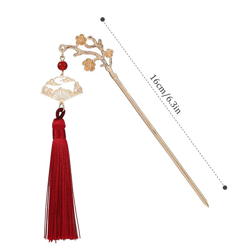 New Chinese Style Step Shake Pearl Tassel Women'S Qipao Headwear High Fashion Pan Hair Hairpin Xiuhe Hairpin