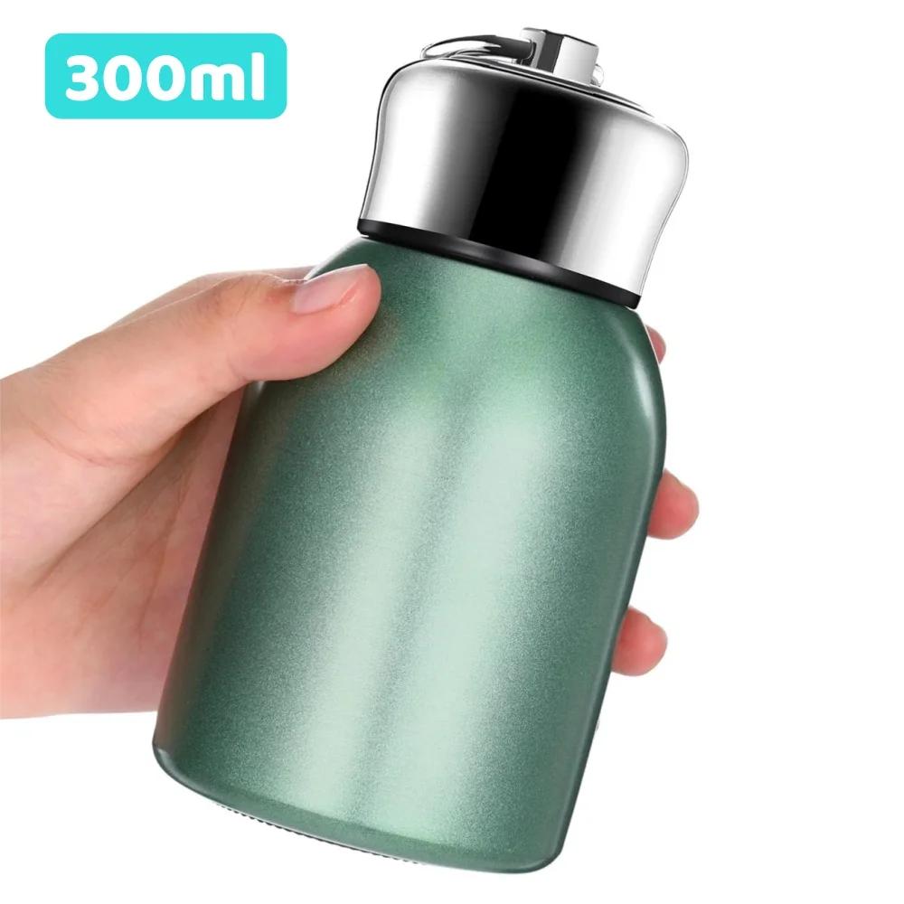 Mini Insulated Vacuum Thermal Mug, Portable Flasks & Thermoses Coffee Cup Hot Cold Drink Water Bottle for Travel Camping Hiking