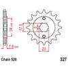 For Honda CRM125 90-99 CBX250 XL250 XL125R Baja XL125V Varadero 01-13 VT125C Shadow 99-07 520 13T 14T Motorcycle Front Sprocket