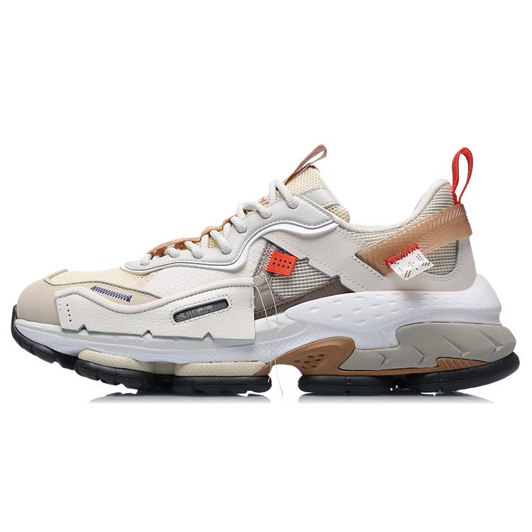 

Новые повседневные кроссовки LINING CF Tracing Мужские низкие кремово-серые AGLR109-3 42