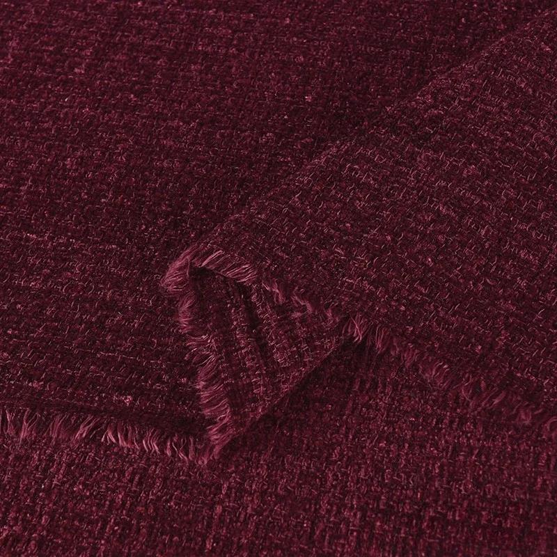 100x150cmLuxury Korean Style Tweed Fabric Dress for Coats Clothing Sewing Plain Soft Skin-friendly Cloth Needlework Drape