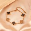 Four-leaf Clover Bracelet - Women's Luxury 18k Gold Plated Sparkling Bracelet