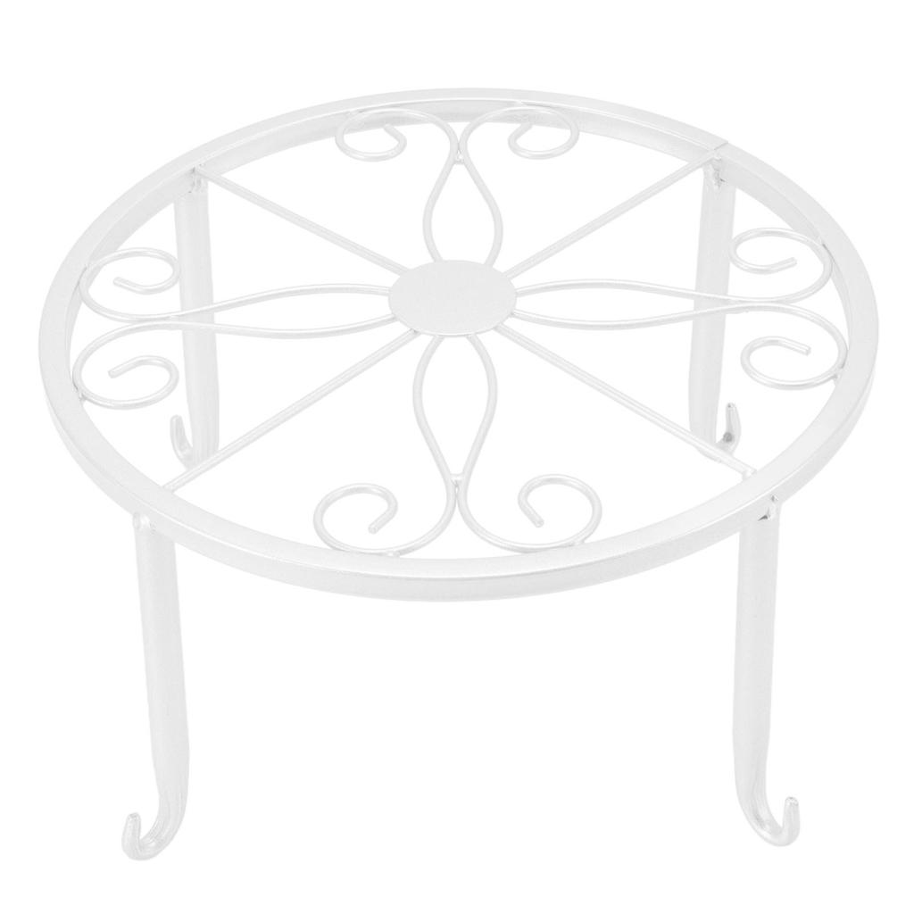 Single Layer Iron Plant Stand Floor Standing Simple Low Plant Pot Stand Balcony Living Room Flower Pot Shelf