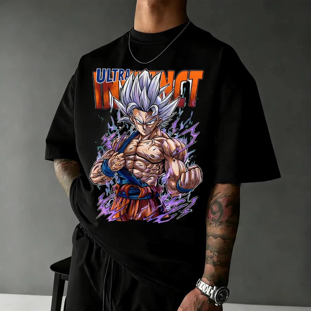 Dragon Ball Z Print Short Sleeve Cotton Tshirt Son Goku Vegeta Unisex Unisex Clothes Harajuku Y2k Tee Vintage Casual Tee Tops