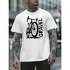Men's Summer Short-sleeved T-shirts, Fashionable and Trendy Printed Men's Bottoming Shirts, Spring and Summer Round Neck Casual Versatile Tops