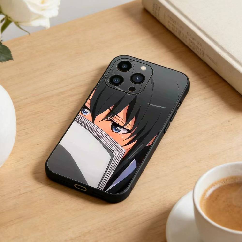 Asanagi Yori and Kino Himari Phone Case For iPhone 17 16 15 14 13 12 Max Plus Silicone Black Cover