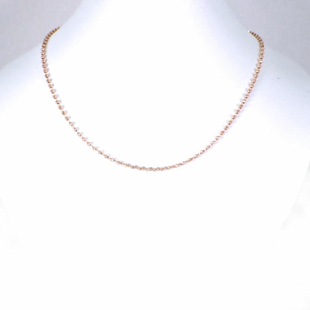 

[Used] K18PG 45cm designer chain /j3-3