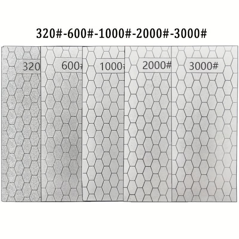 5pcs Diamond Grinding Stones with 320/600/1000/2000/3000 Grit for Stone/Metal Precision Grinding & Edging Professional & DIY Use