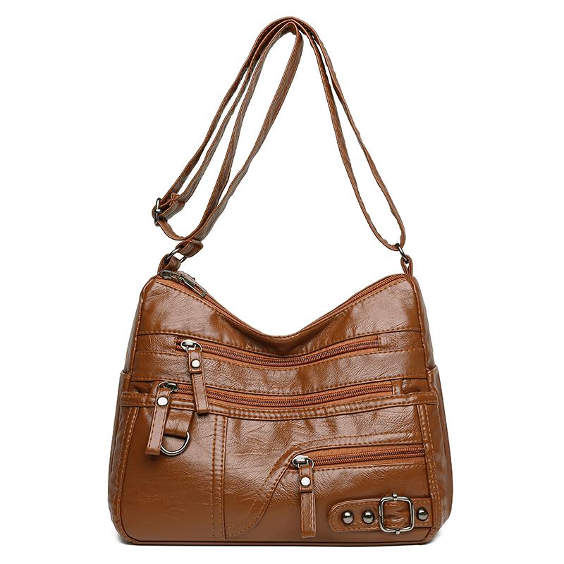 Women's Retro Bag Large Capacity Shoulder Bag Commuter Crossbody Bag