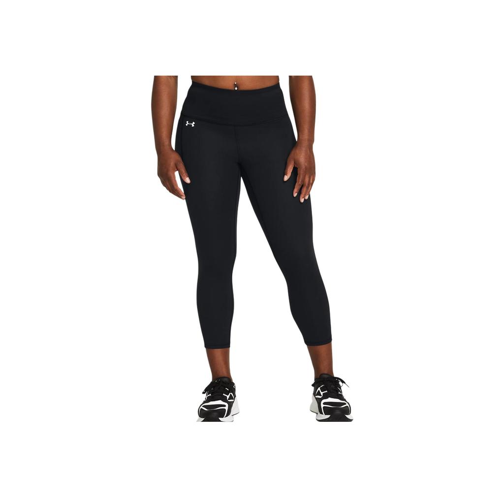 Under Armour UA Motion Elastic Mid-Waist Fitted Seven-Point Sports Pants Women Pants Black 1383609-001