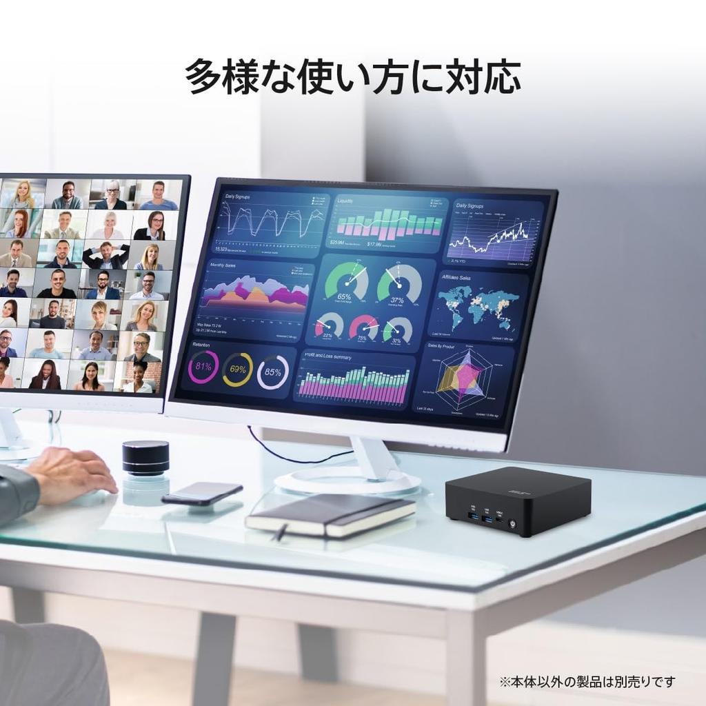 MSI Cubi NUC AI Mini PC Windows 11 Pro Intel Core Ultra 7 155H Intel Arc Graphics 16GB DDR5 x 512GB SSD 2 x 4 Dual LAN 6E Warranty 1UMG-050JP / / / (2