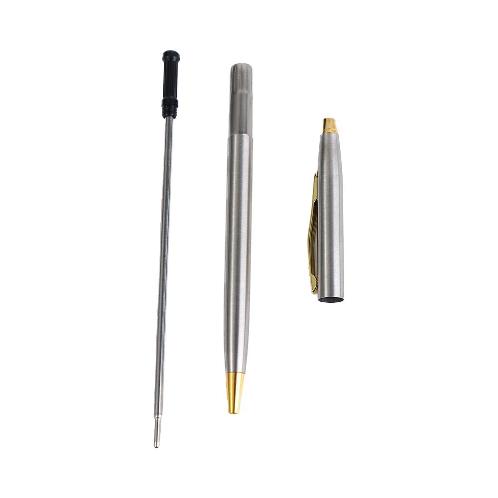 School Office Supply Golden Wist Wave Pattern Black Ink Stationery Writing Tools Metal Pen Sign Pen Ballpoint Pen Gel Pen