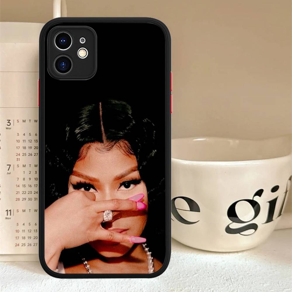 Nicki Minaj Rapper For IPhone Air 16 15 14 Plus 13 12 11 Pro Max Matte Cover Jelly Shockproof Phone Case